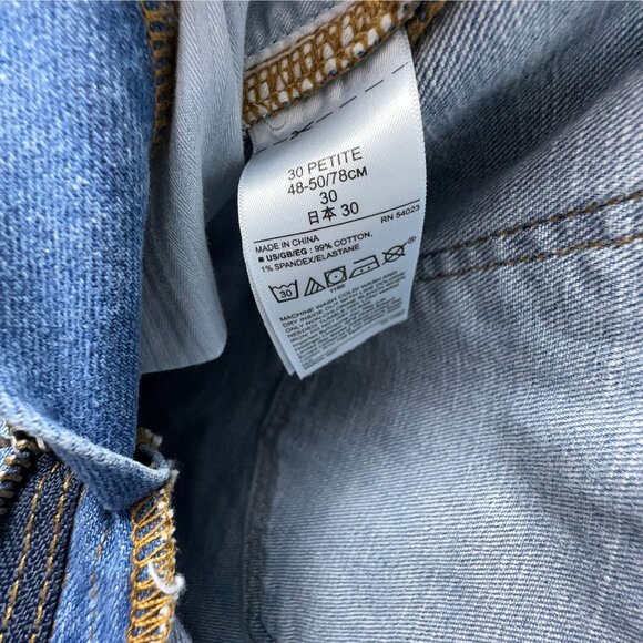 Gap Best Girlfriend Skinny Jeans Denim Womens Size 30 Petite Distressed Blue - Picture 8 of 14